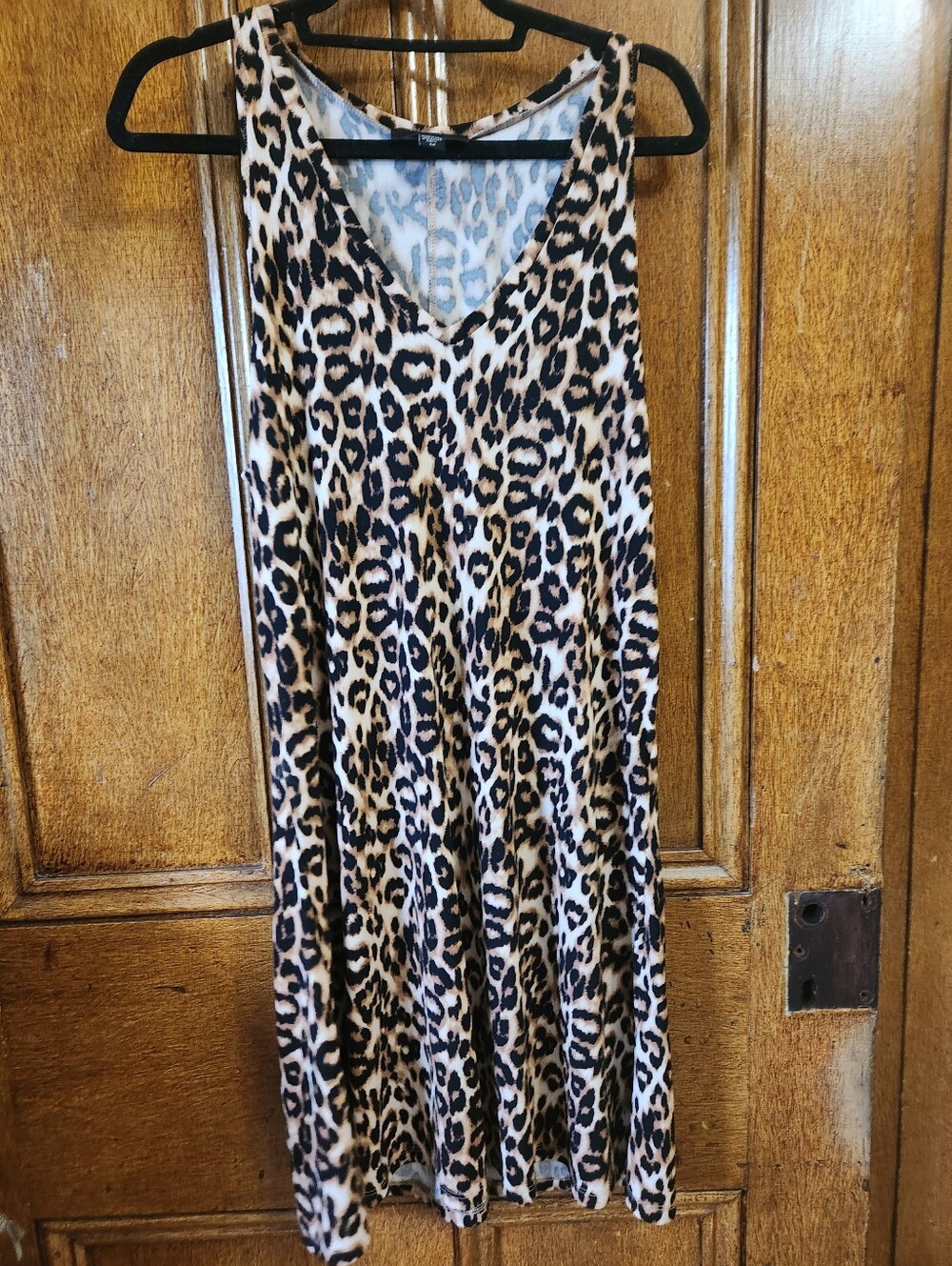 Karen Kane Leopard Print A-Line Dress